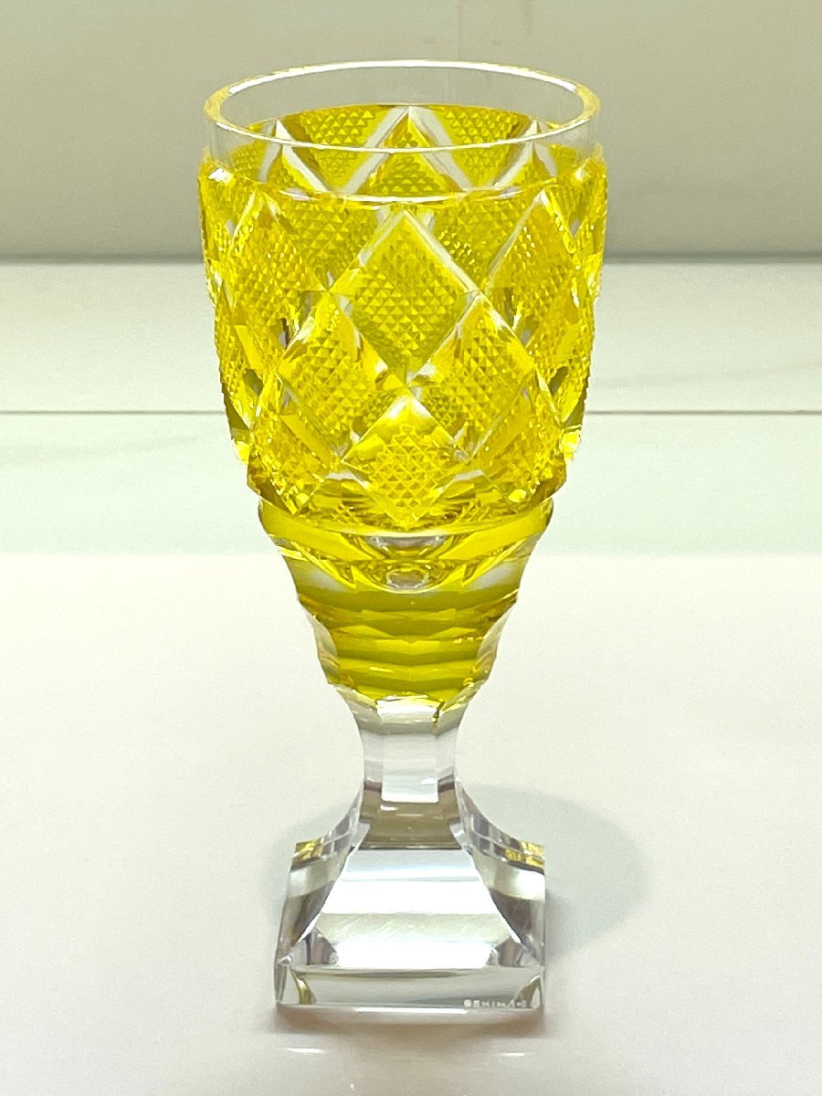 復元薩摩切子 尚古集成館監修 薩摩ガラス工芸作 色被せガラス 切子脚