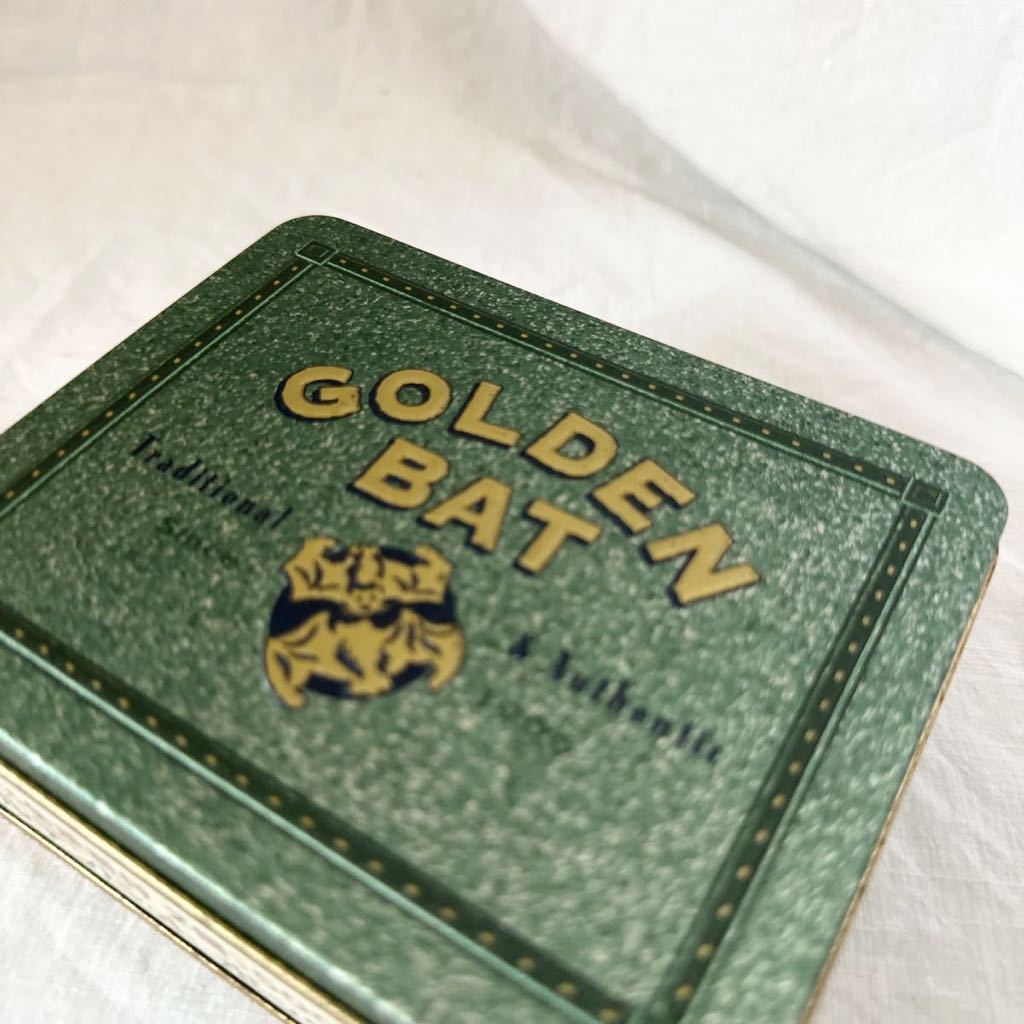ゴールデンバット ボックス 缶 灰皿 GOLDEN BAT 吸殻入れ タバコ 煙草