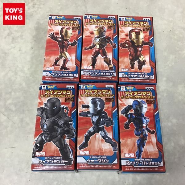 希少 ワールドコレクタブル アイアンマンVol. 全種セット 1円〜 未開封含 アイアンマン ワールドコレクタブルフィギュア vol.2