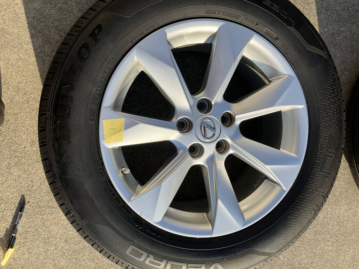 レクサス/LEXUS/RX/DUNLOP VEURO VE304 20インチ