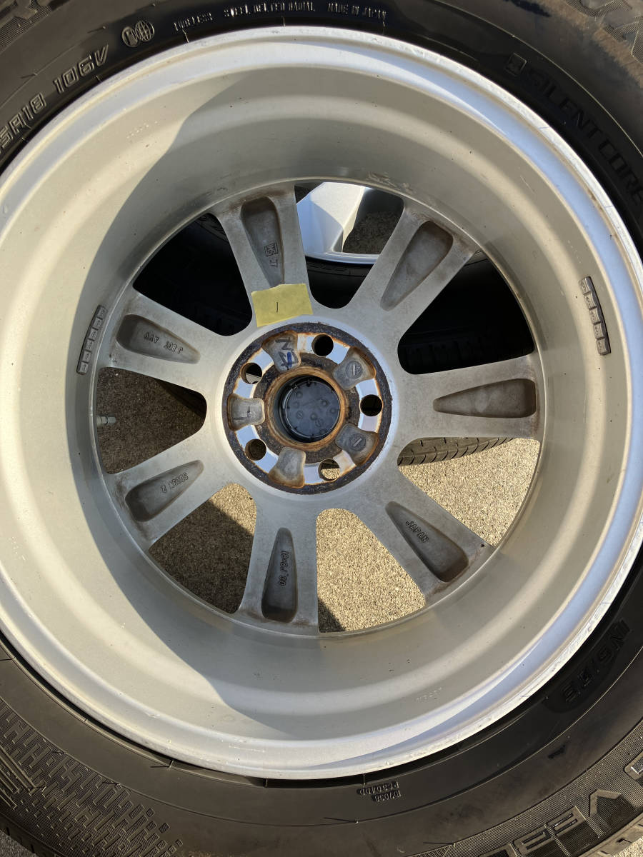レクサス 純正ホイール 18インチ 8J インセット30 タイヤ DUNLOP veuro