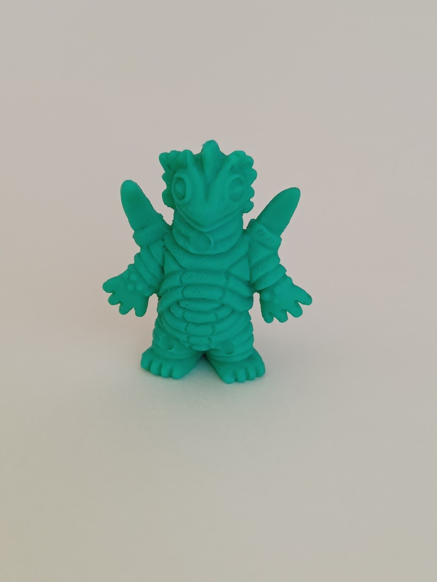 ウルトラ怪獣消しゴム　カーリー星人　緑色　ポピー　当時物