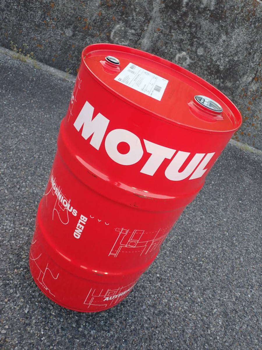 MOTUL ドラム缶 60L ガレージング雑貨 インテリア DIY 廃油入れ BBQ テーブル ダストボックス おしゃれ モチュール 60リットル