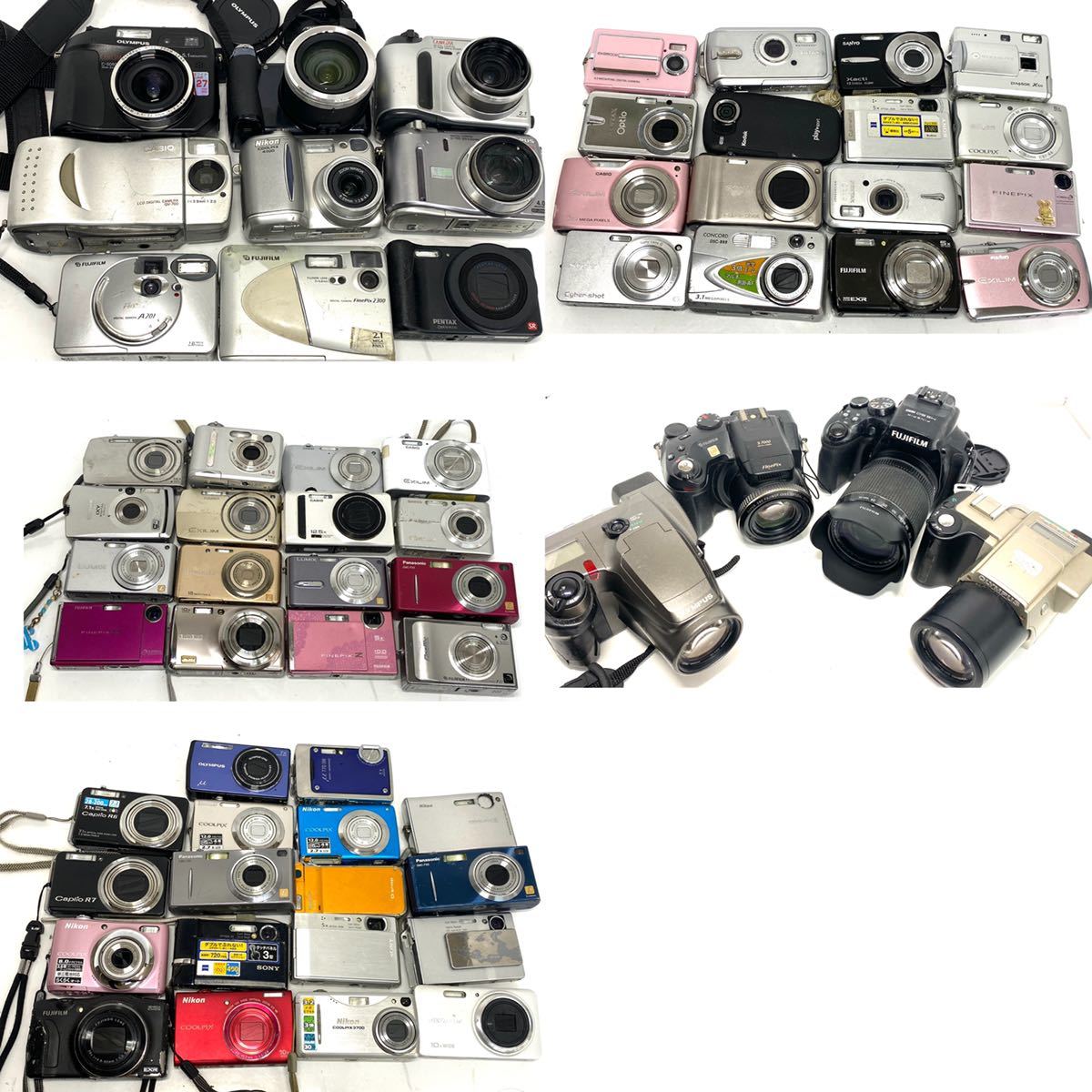 デジタルカメラ 63台 まとめ コンパクト Canon SONY OLYMPUS Nikon MINOLTA PENTAX CASIO digitalcamera