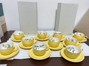 香蘭社 カップ＆ソーサー 5客のYahoo!オークション(旧ヤフオク!)の相場