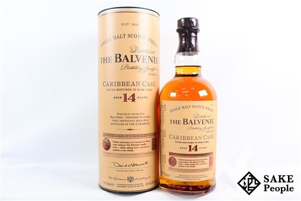 ◇注目! ザ・バルヴェニー 14年 シングルモルト カリビアンカスク 700ml 43％ 箱付き スコッチ