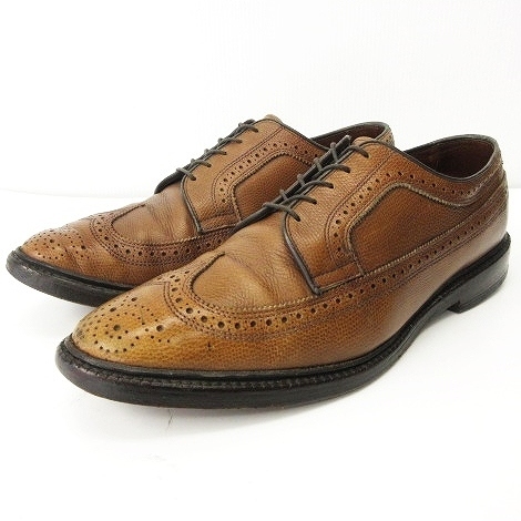 アレンエドモンズ Allen Edmonds THE MACNEILl マクニール ロング ウイングチップ ビジネスシューズ 革靴 ブラウン 10 1/2 28.5cm IBO37