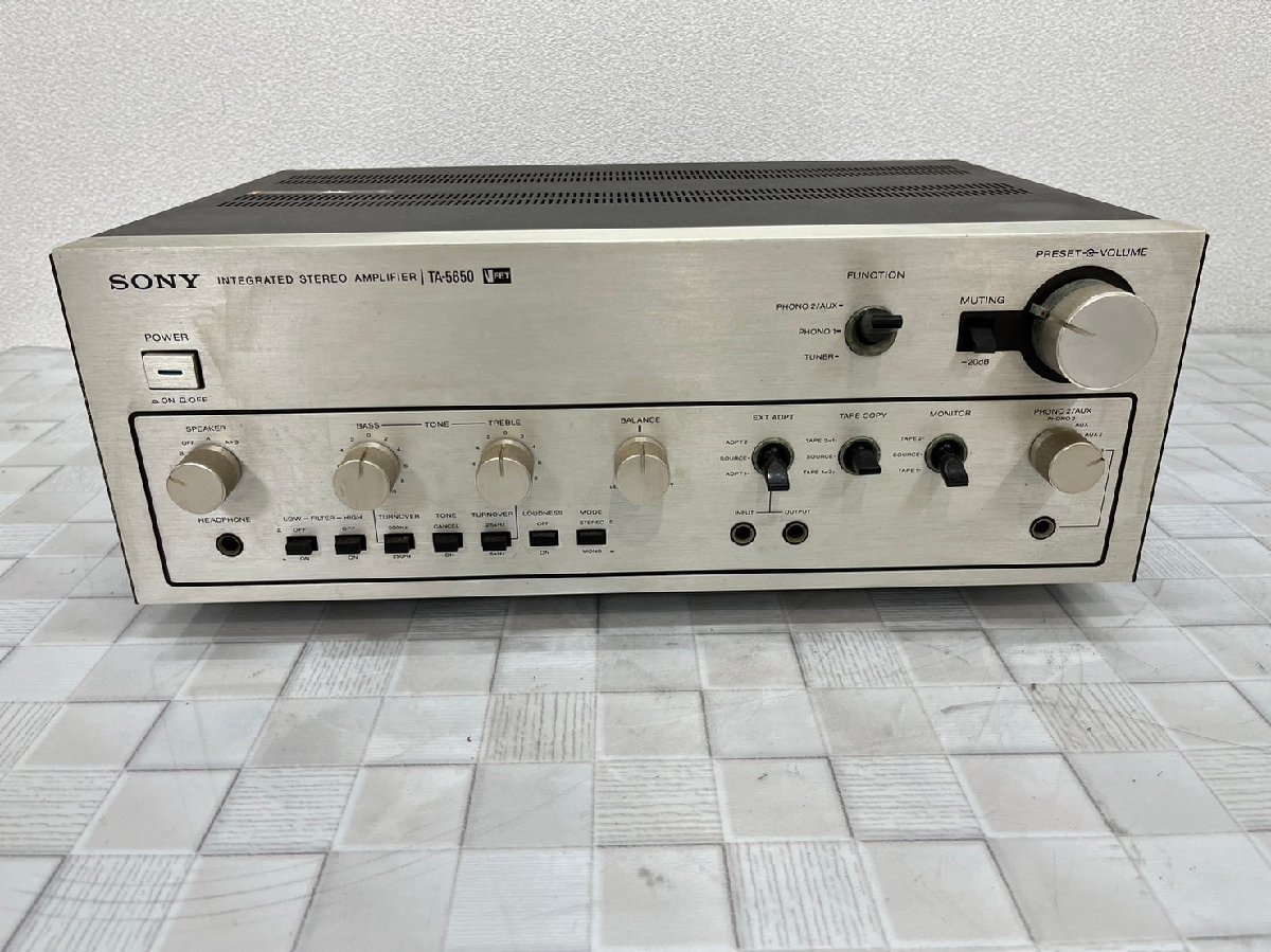 △5468 ジャンク品 オーディオ機器 プリメインアンプ SONY TA-5650 