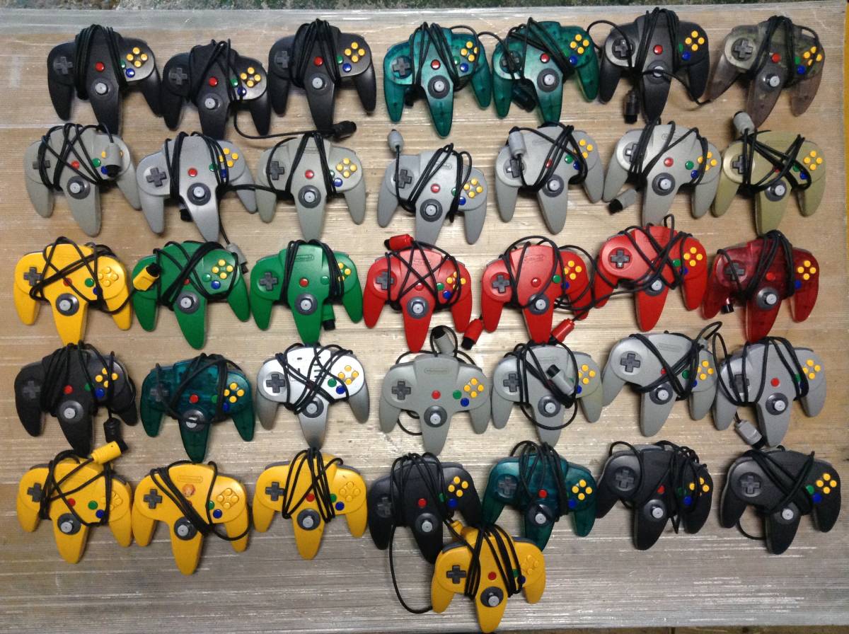 N64/ニンテンドー64 コントローラー 36個セット 未チェック ジャンク