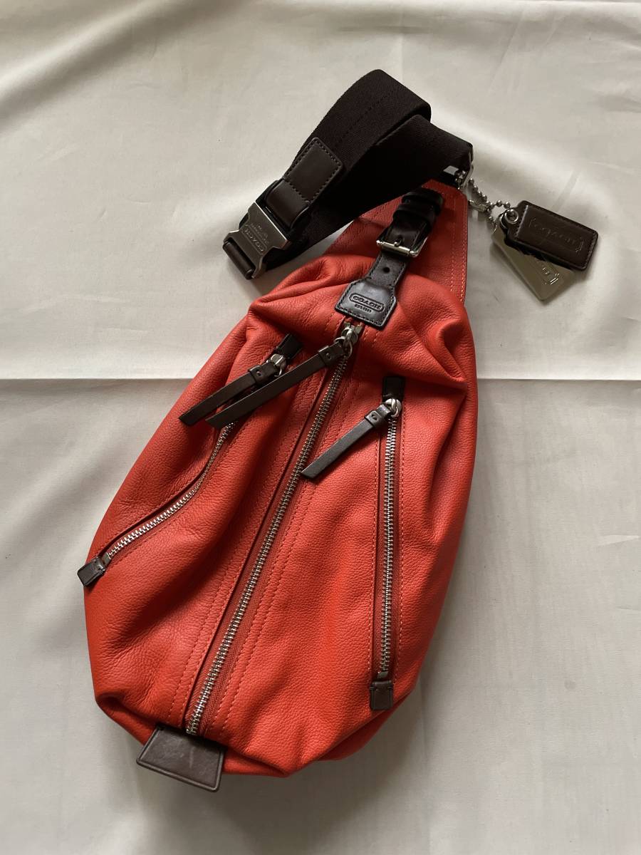 コーチ ボディバック オレンジ COACH ボディバッグ コーチ COACHコーチ 