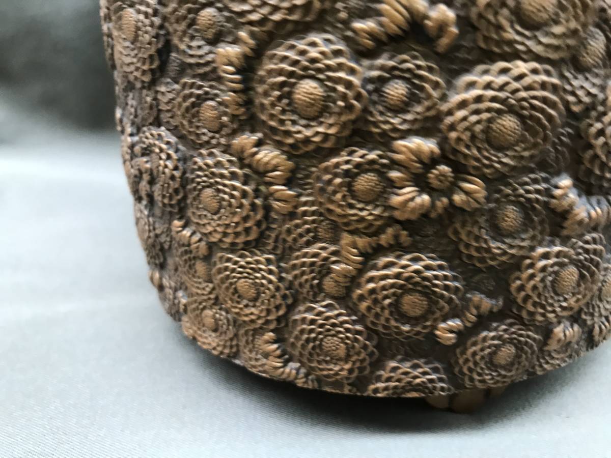 ☆佐野宏采作 菊花 透かし火屋 香炉 三つ脚 茶道 香道☆ 【公式通販】