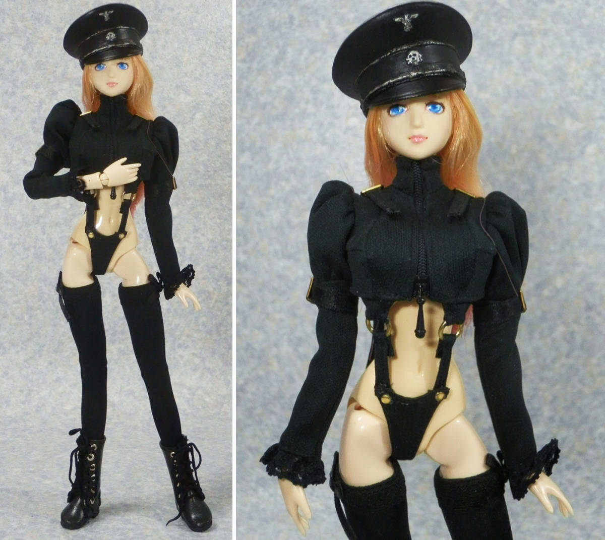 1/6 カスタムドール カスタムヘッド＆巨乳素体とセクシーな衣装セット
