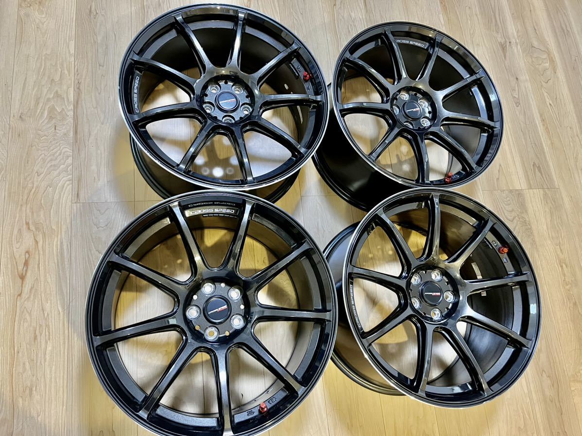 クロススピードRS9 中古　8.5J+45（2本）9.5J+45（2本）ホイール　GR86やBRZなどに　兵庫県から