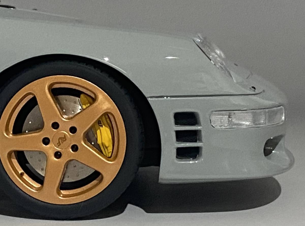 GT Spirit 1/18 - Porsche 911 993 Turbo R Ruf - Gris Limité - Modèle Résine Neuf