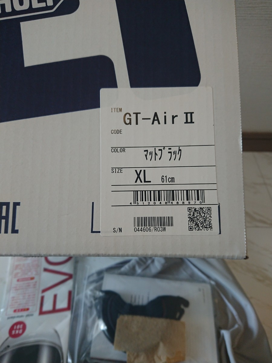 SHOEI GT-Air2☆XLマッドブラック☆美品 GT-Air2 SHOEI マットブラック