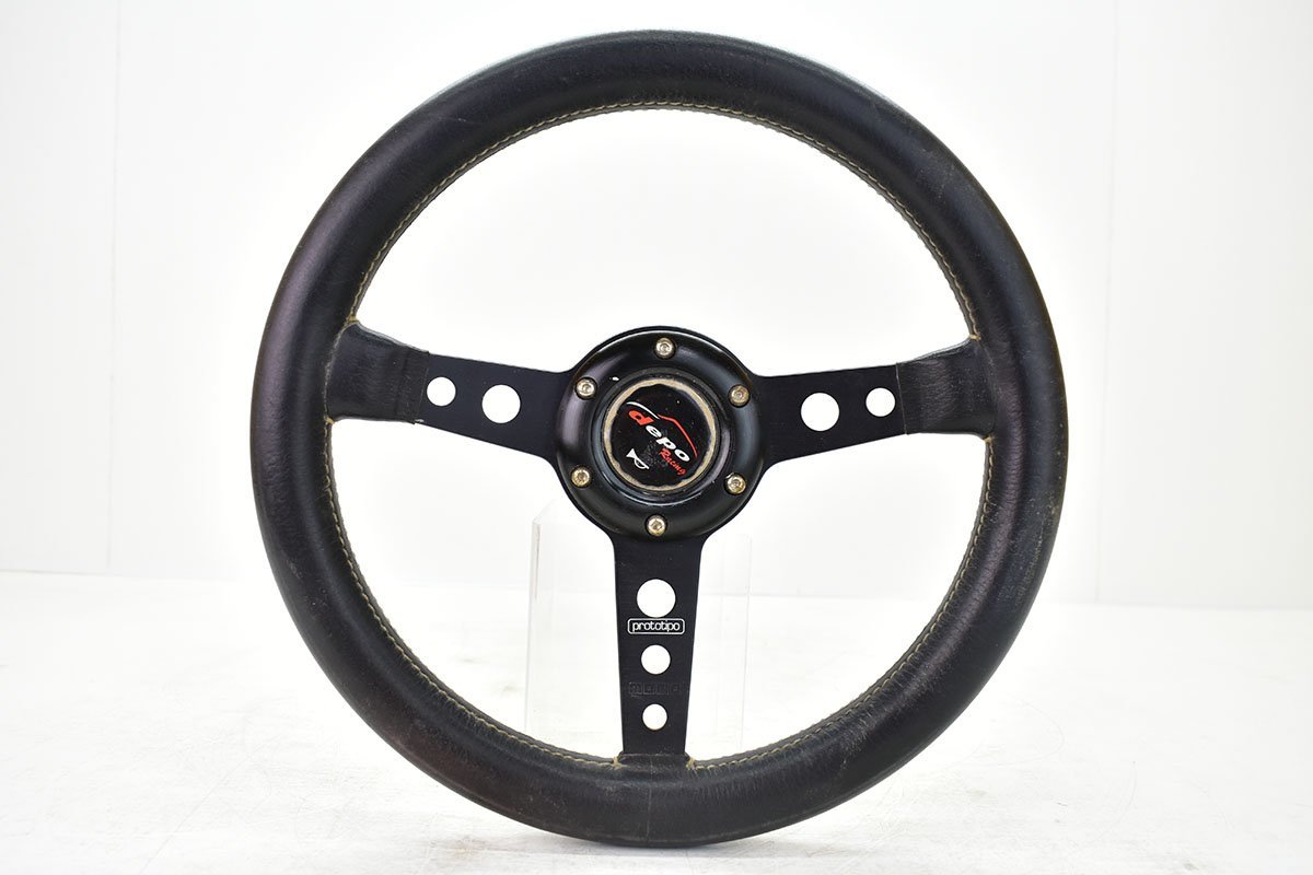 MOMO モモ ステアリング ハンドル TUNER 320mm ブラックレザー