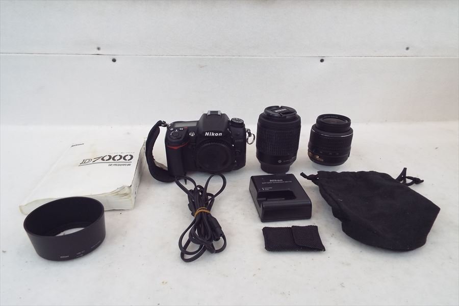 ▽ Nikon ニコン D7000 デジタル一眼レフ DX AF-S NIKKOR 55-200mm