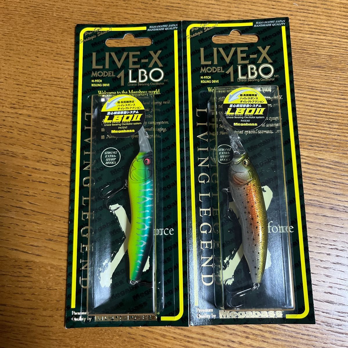 数量限定，得価 メガバス ライブX モデル1 LBO 2個セット MAT TIGER & GLX RAINBOW MEGABASS LIVE-X MODEL1 LBO Ⅱ(メガバス)｜売買されたオークション情報、yahooの商品情報をアーカイブ公開 - オークファン 淡水