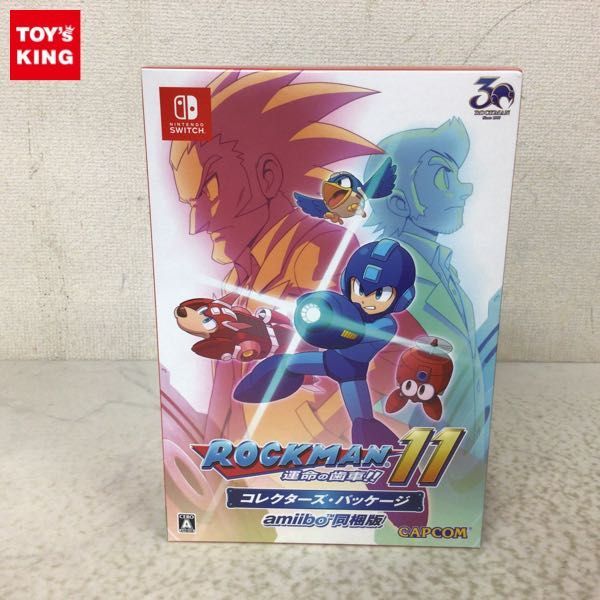 1円〜 Nintendo Switch ソフト ロックマン11 運命の歯車!! コレクターズ・パッケージ amiibo同梱版