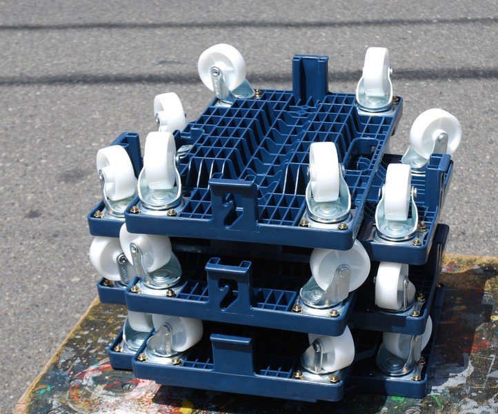 ☆未使用品 綺麗【 河淳 / KAWAJUN リカーキャリア24C Carrier 6台セット 平台車 業務用 】ユニキャリア 耐荷重100kg 41×27cm N04137