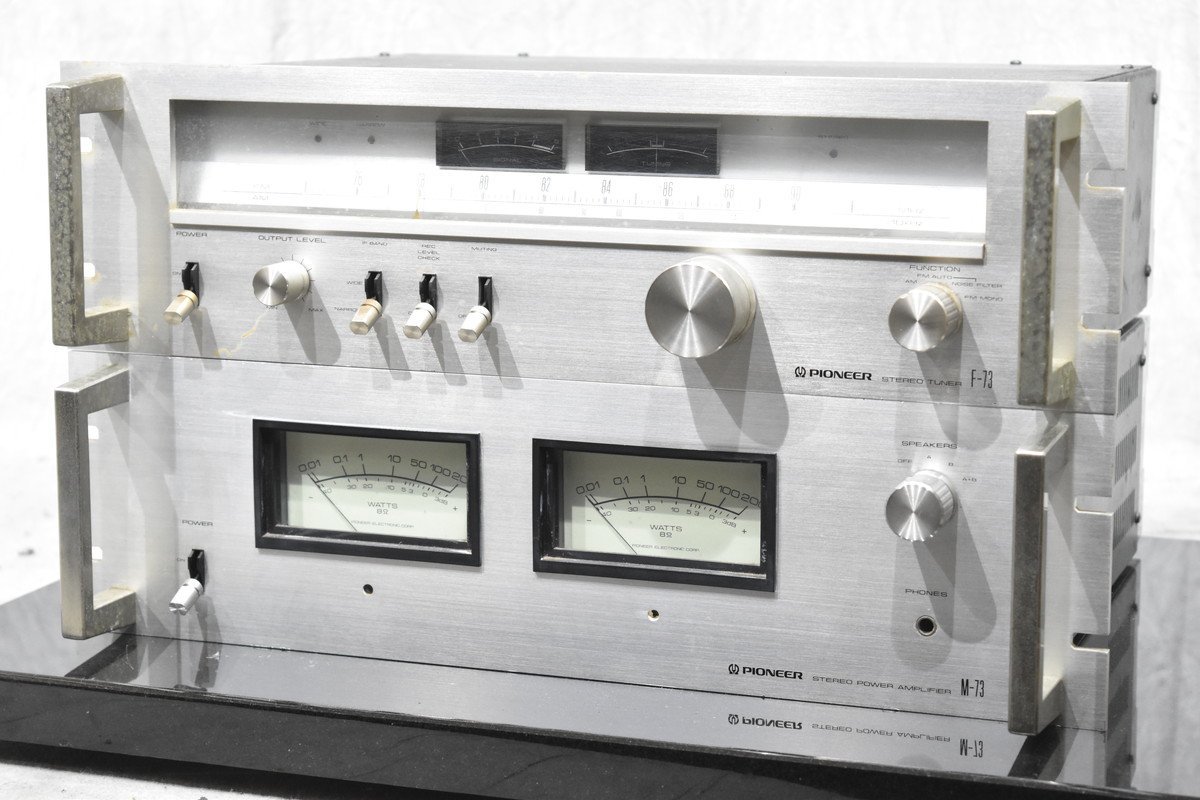 PIONEER パイオニア パワーアンプ チューナー セット F-73/M-73【現状
