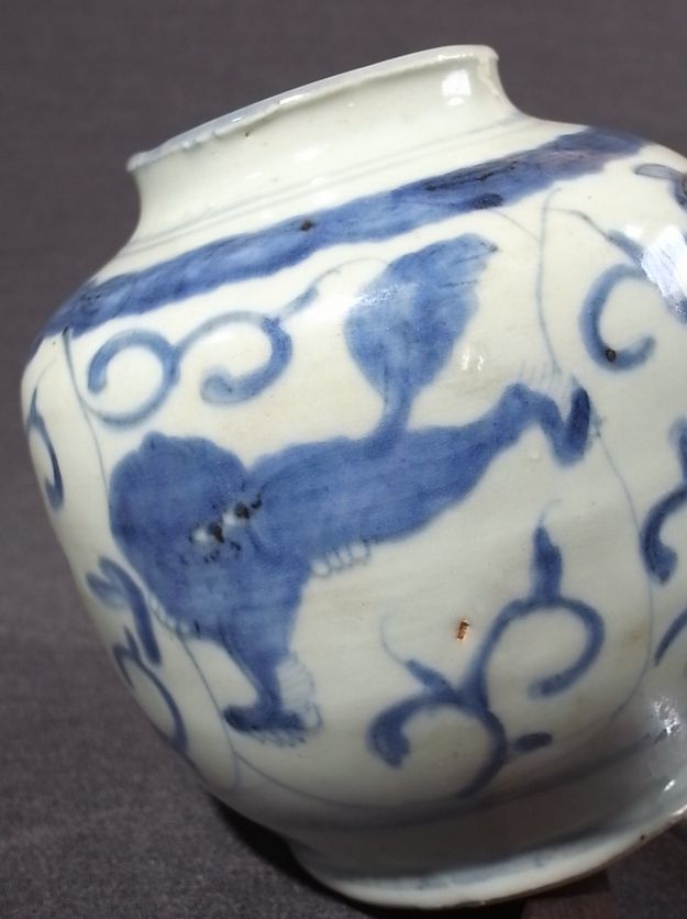 中国明末清初染付鉢 中国古美術 古染付芙蓉手