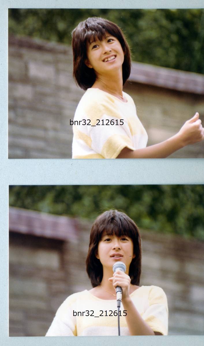 昭和レトロ 昭和アイドル 当時物 中森明菜 生写真（個人撮影）5枚 経年劣化