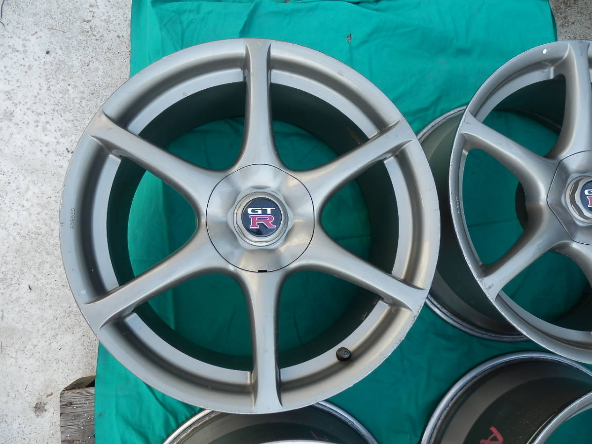 BNR34 GT-R 純正 18インチ アルミ ホイール 9J +30 4本 GTR 鍛造 軽量 