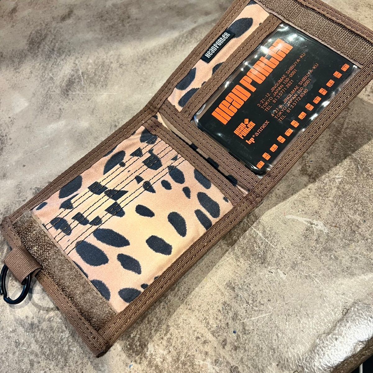 即決】希少 レア head PORTER レオパード 豹柄 ヘッドポーター財布