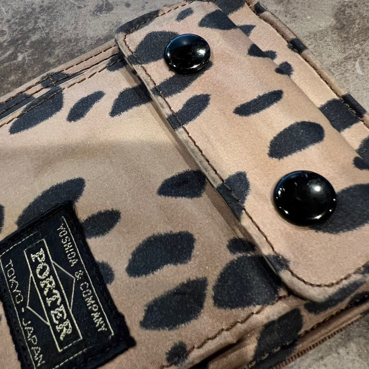 即決】希少 レア head PORTER レオパード 豹柄 ヘッドポーター財布