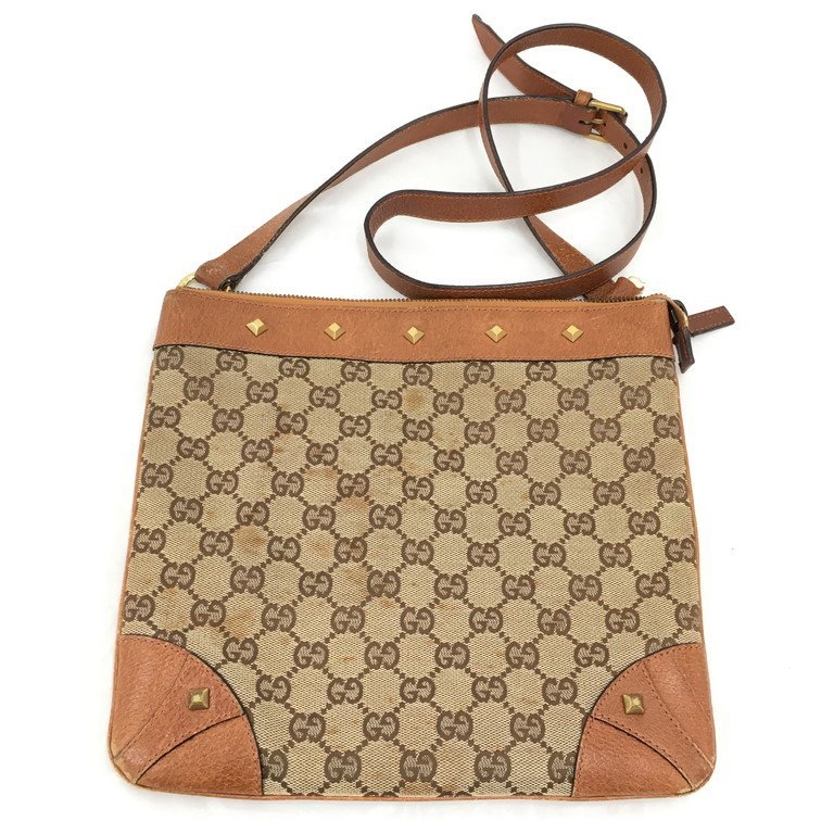 格安，お得 BDAO6016 GUCCI グッチ GGキャンバス ショルダーバッグ 120893 213048(かばん、バッグ)｜売買されたオークション情報、yahooの商品情報をアーカイブ公開 - オークファン かばん、バッグ