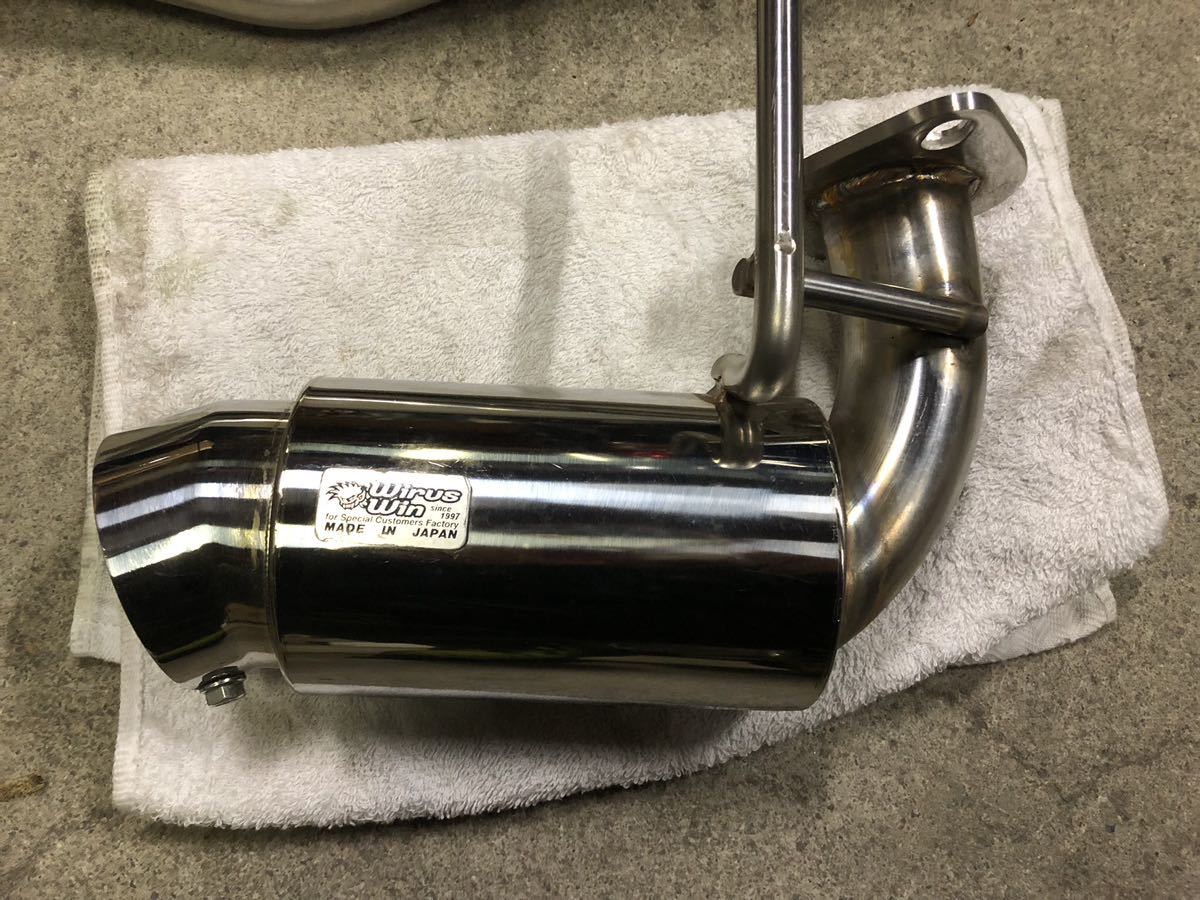 wirus winウィルズウィン ラパンHE22S NA用 スポーツタイプ マフラー 