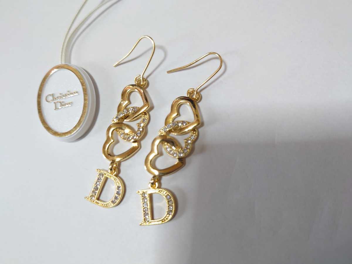 Christian Dior クリスチャン・ディオール ピアス ハート ライン