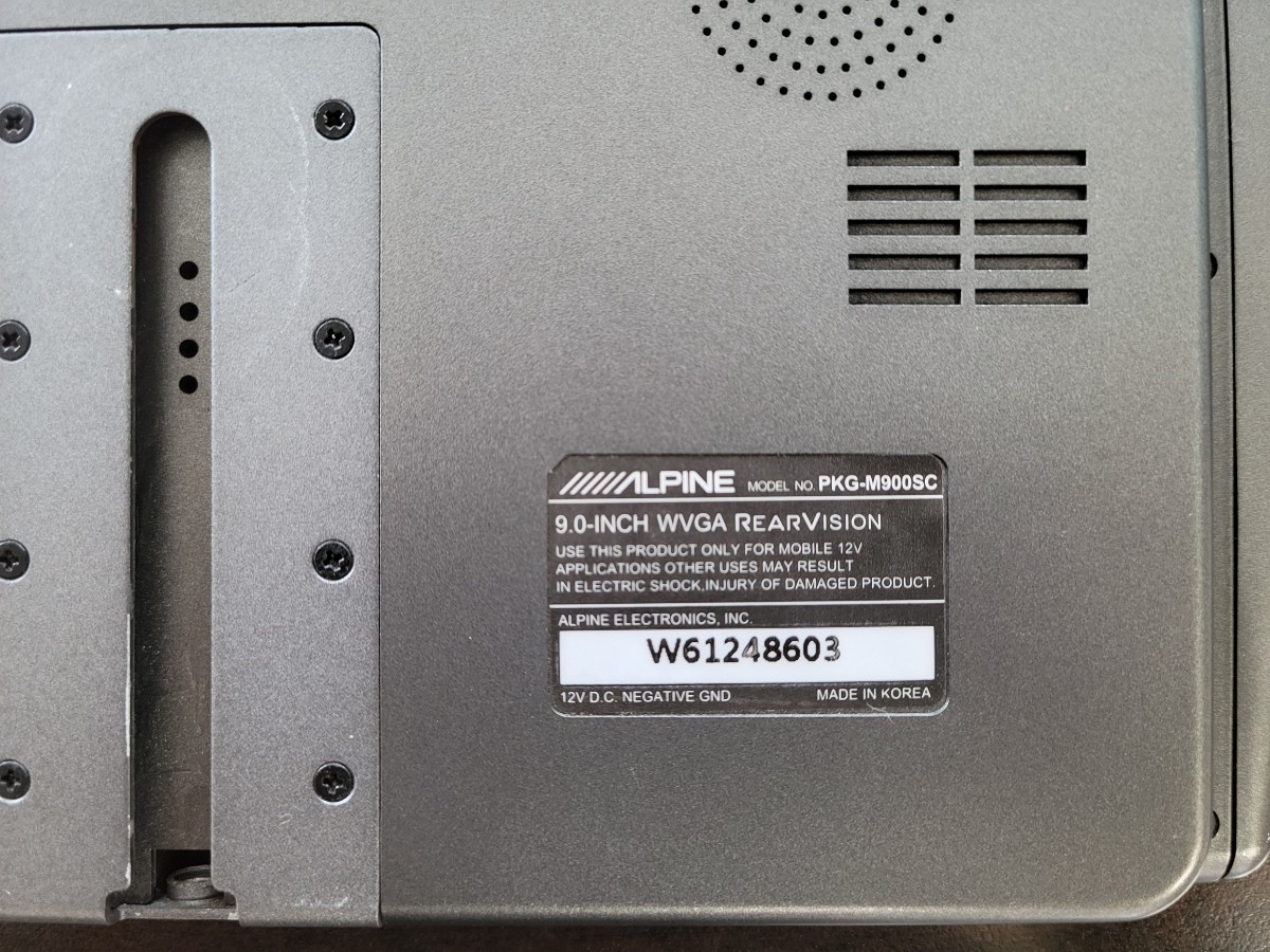 ALPINE PKG-M900SC WVGA ヘッドレストモニター PKG-M900SC ALPINE