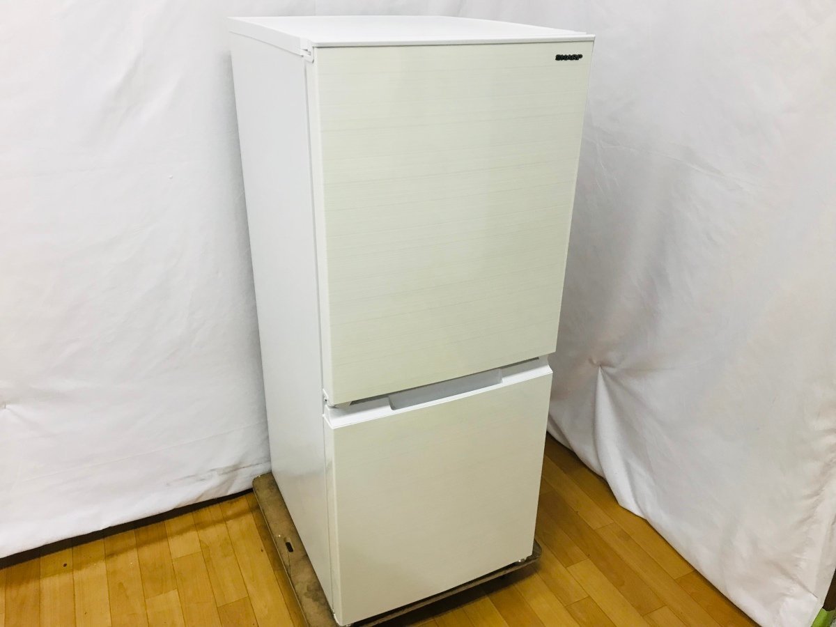 シャープ 冷蔵庫 SHARP SJ-D15H-W 152L 2ドア冷蔵庫 - SJ-D15H-H 