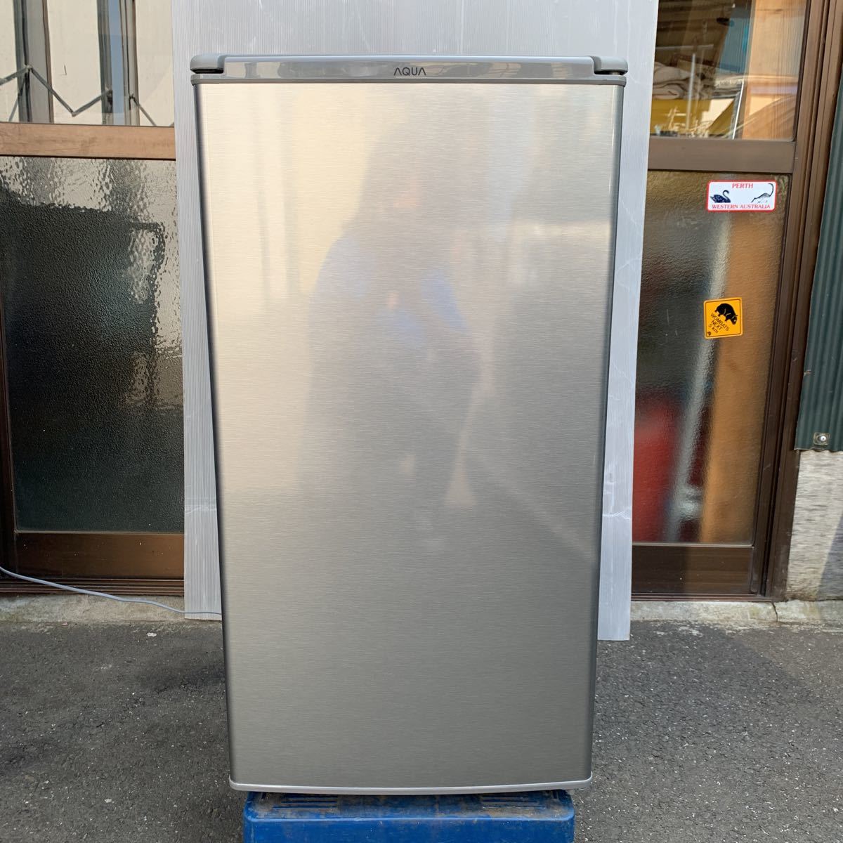AQUAノンフロン直冷式冷蔵庫 AQR-8K(s) 2021年製1ドア冷蔵庫 AQR-