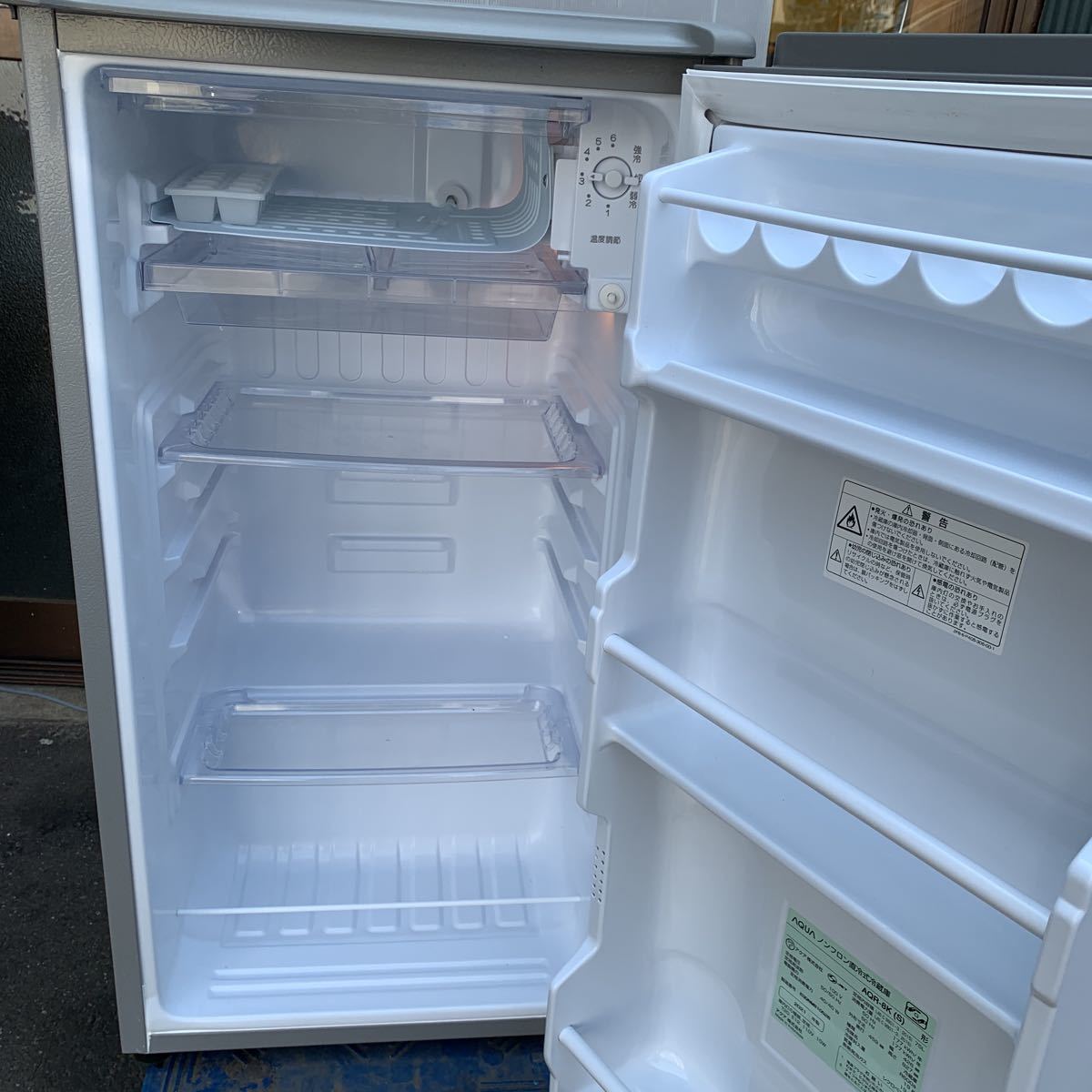 AQUAノンフロン直冷式冷蔵庫 AQR-8K(s) 2021年製1ドア冷蔵庫 AQR-