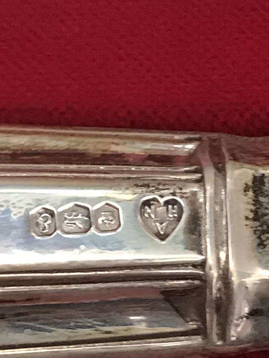 英国アンティーク カトラリー 拡大鏡 純銀&ステンレス フルーツ