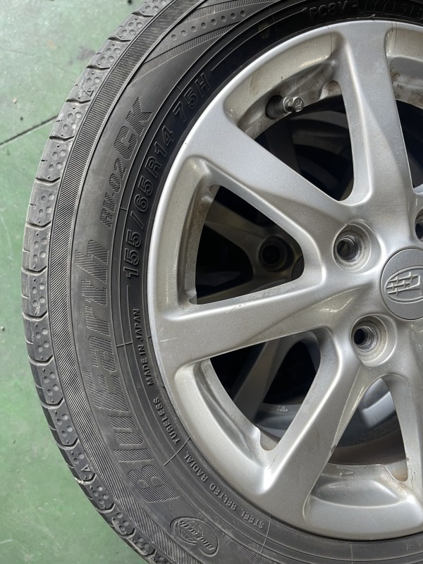 バリ山155/65R14 75H アルミホイール・激安!!4本セット価格 749 【公式