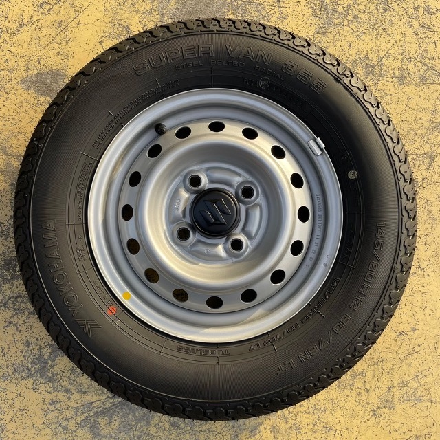 車 出品A）2本分 キャリー純正ホイールタイヤ 新車外し