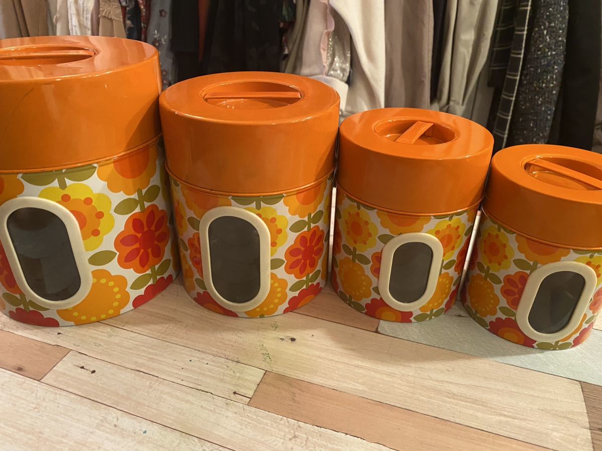 花柄 当時物昭和レトロポップ - かわいい アデリアレトロ 花柄陶器密閉