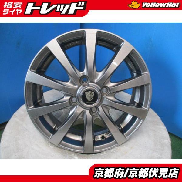 4本 中古 MANARAY SPORT FS アルミホイール 14インチ 4.5J +43 100 4H 