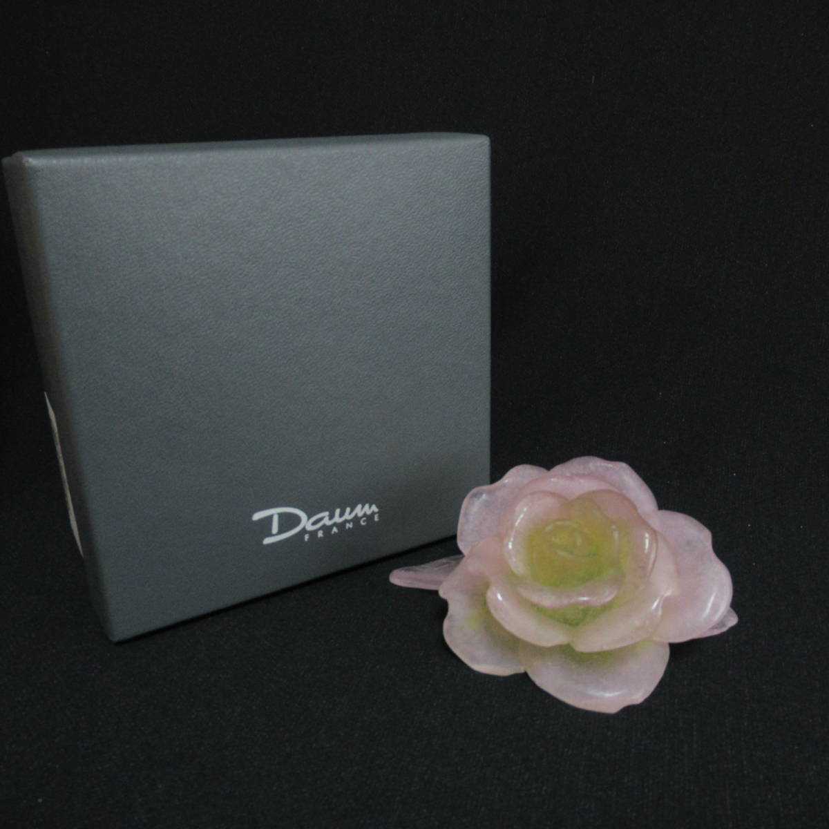 未使用 箱付】Daum France ドーム 朝顔 小物入れ オブジェ 未使用 箱付