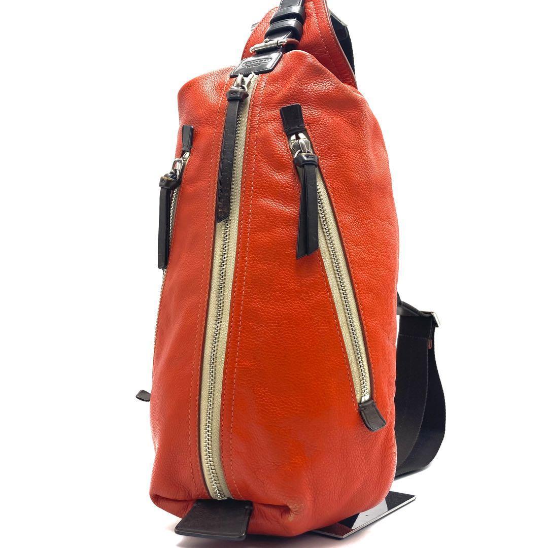 美品】COACH コーチ ボディバッグ トンプソン スリングバッグ レザー