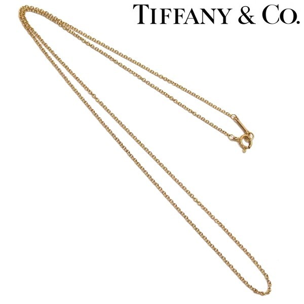 ☆TIFFANY&Co K18YG 750 チェーン ネックレス ゴールド ティファニー