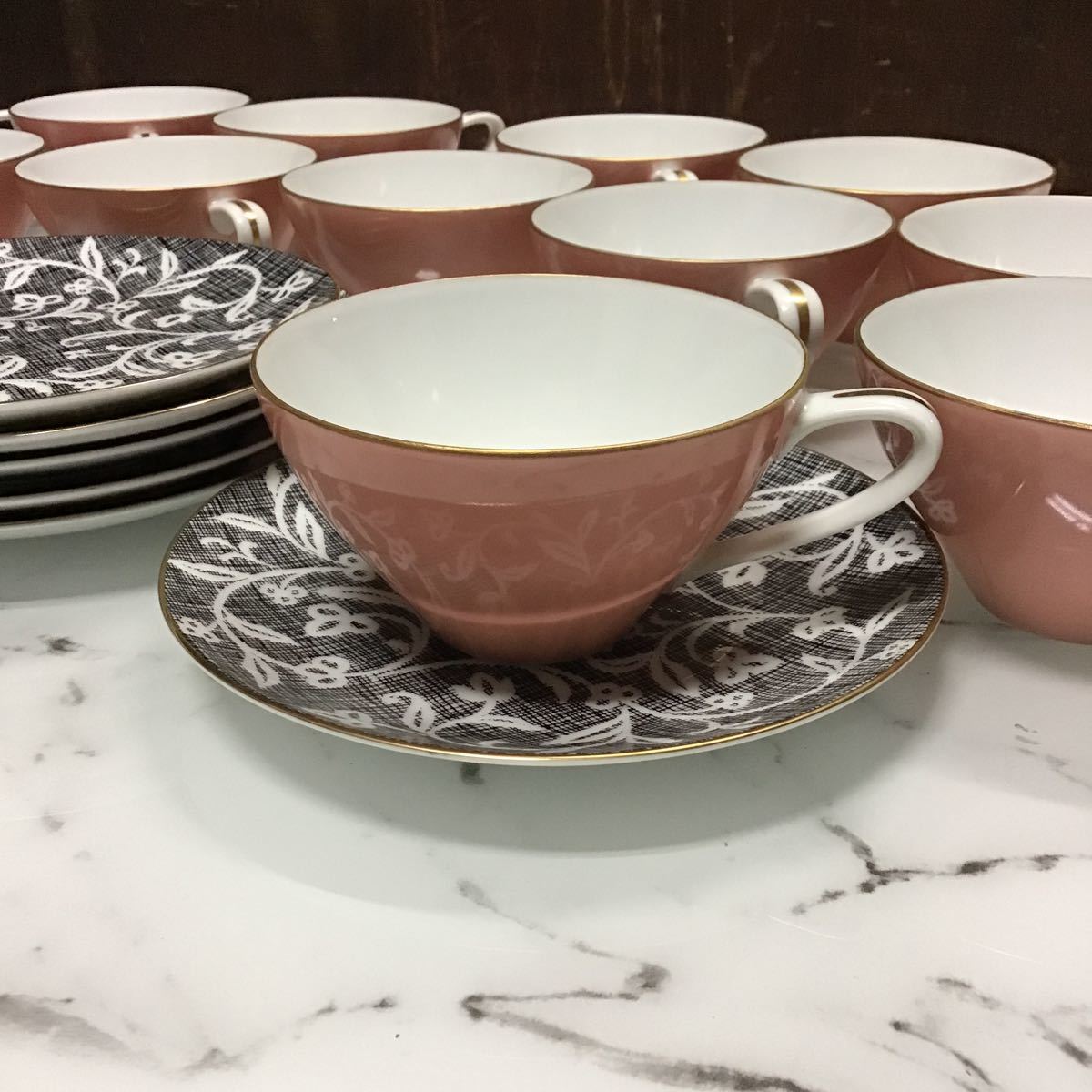 ノリタケ　Noritake　カップ＆ソーサー　12客　 ティー　Bone China