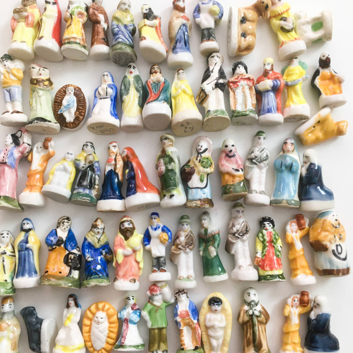 フェーブ・フェーヴ 60個 フランス 雑貨 陶器人形 聖人 マリア  