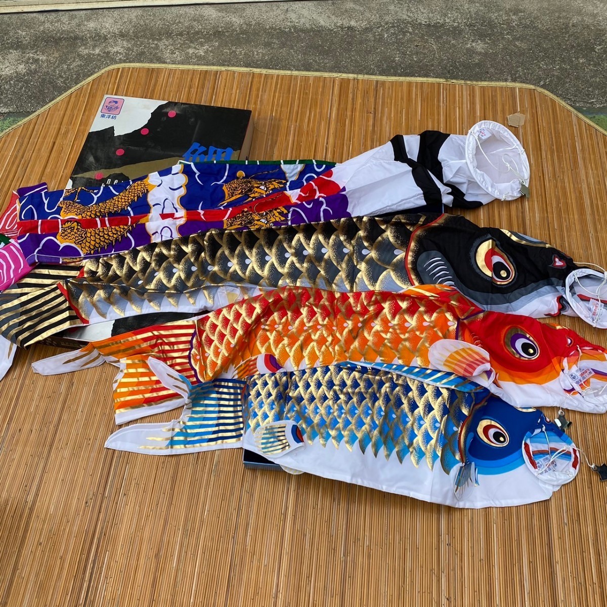 鯉のぼり | – 2メートル 2mの通販 赤 2匹セット 黒 渡辺染物店 郡上本