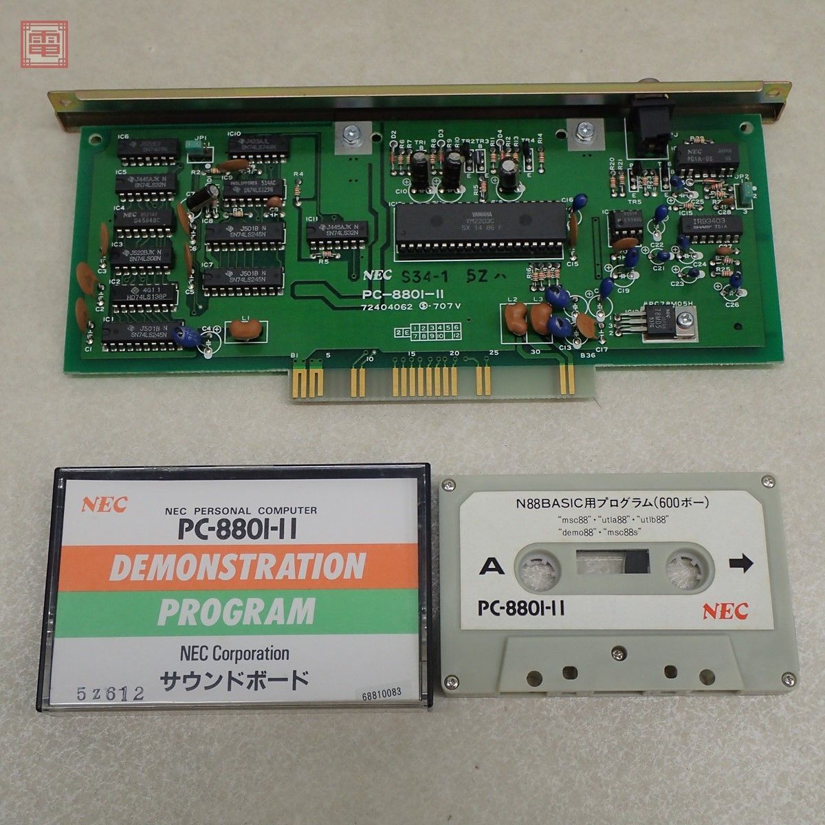 NEC PC-8800シリーズ サウンドボード PC-8801-11 テープ付 動作未確認 
