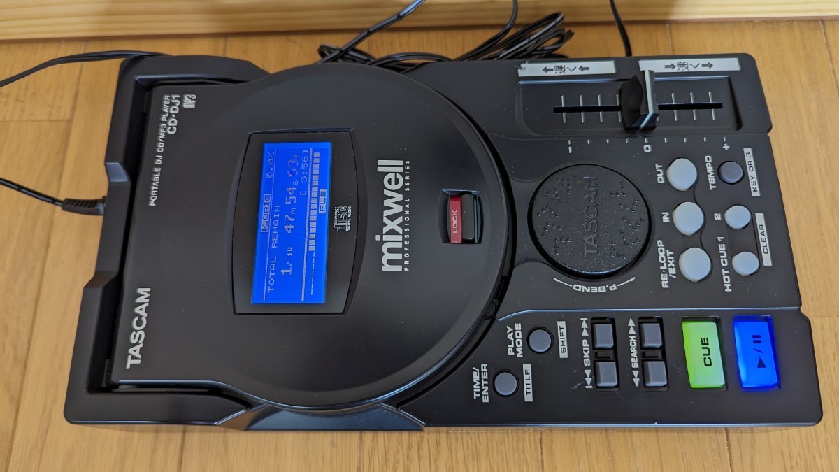 TASCAM mixwell CD-DJ1 ポータブル CD - PORTABLE DJ TASCAMタスカム